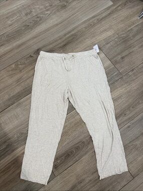 Target Women's Light Beige Ribbed Pajama Pants